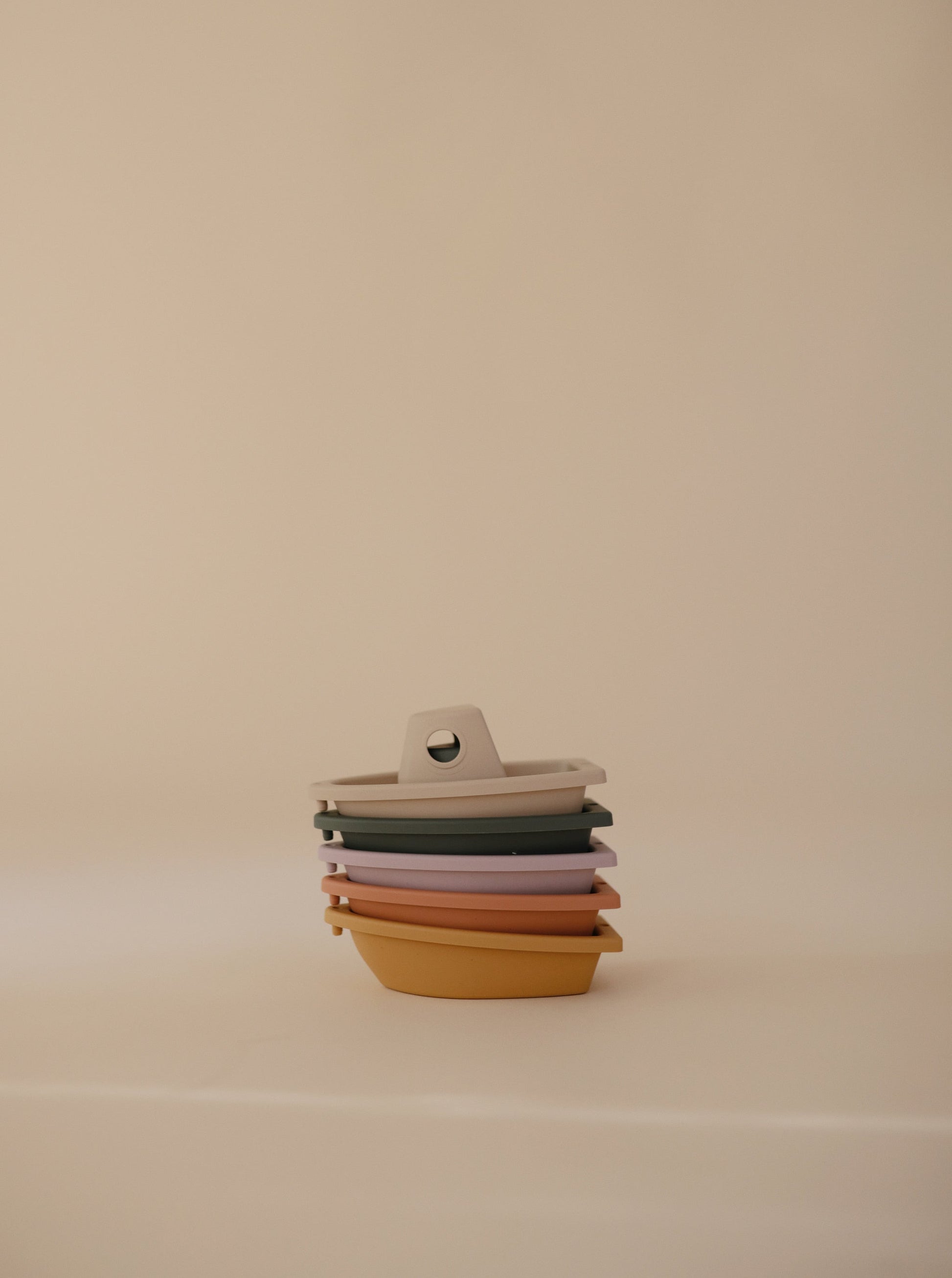 gestapelde mushie badbootjes 