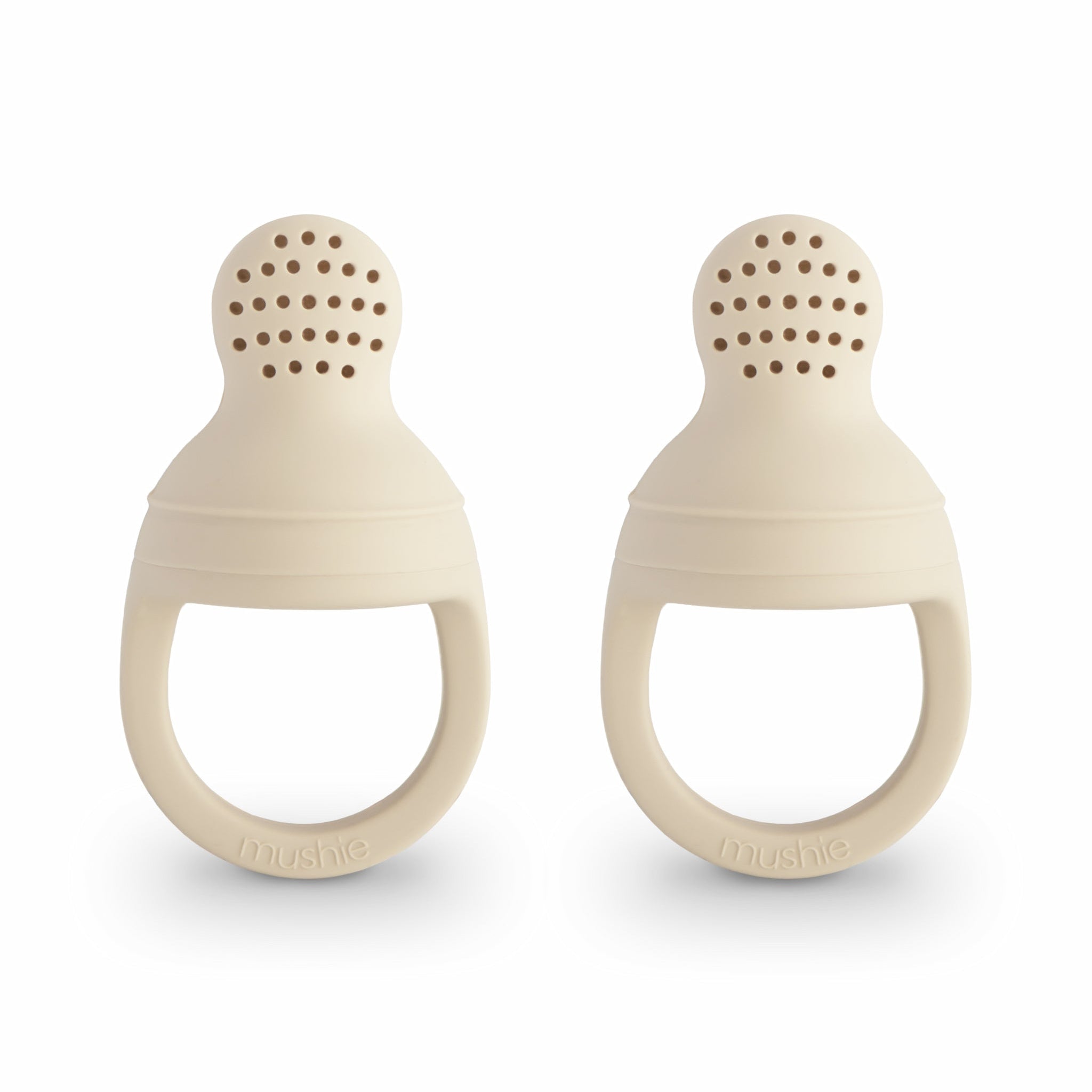 mushie fruitspeen 2-pack in shifting sands kleur