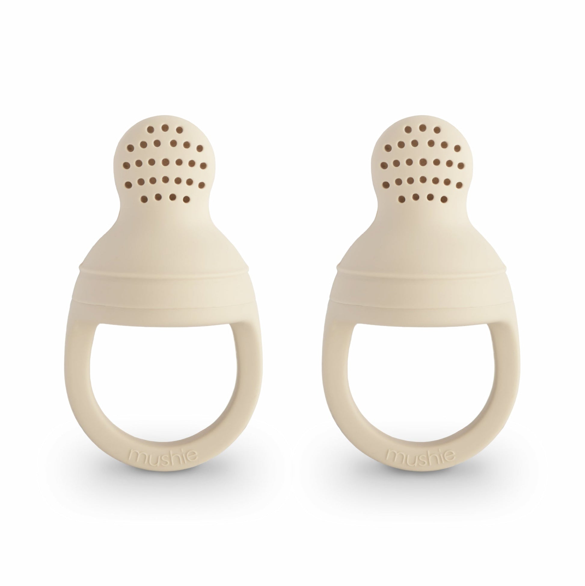mushie fruitspeen 2-pack in shifting sands kleur