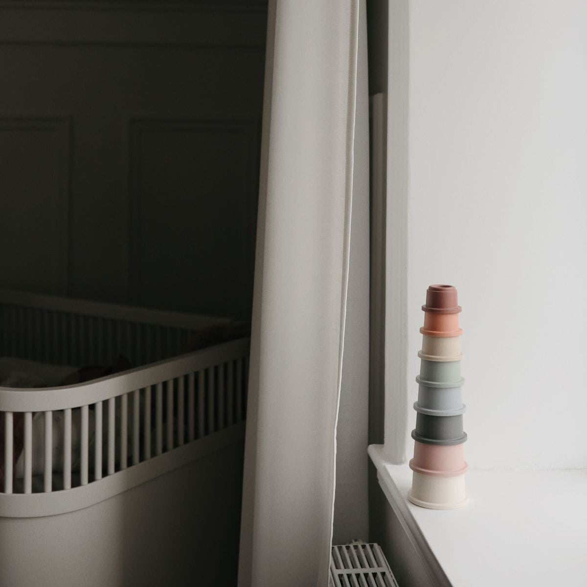 sfeerfoto van mushie stapeltoren uit giftbox