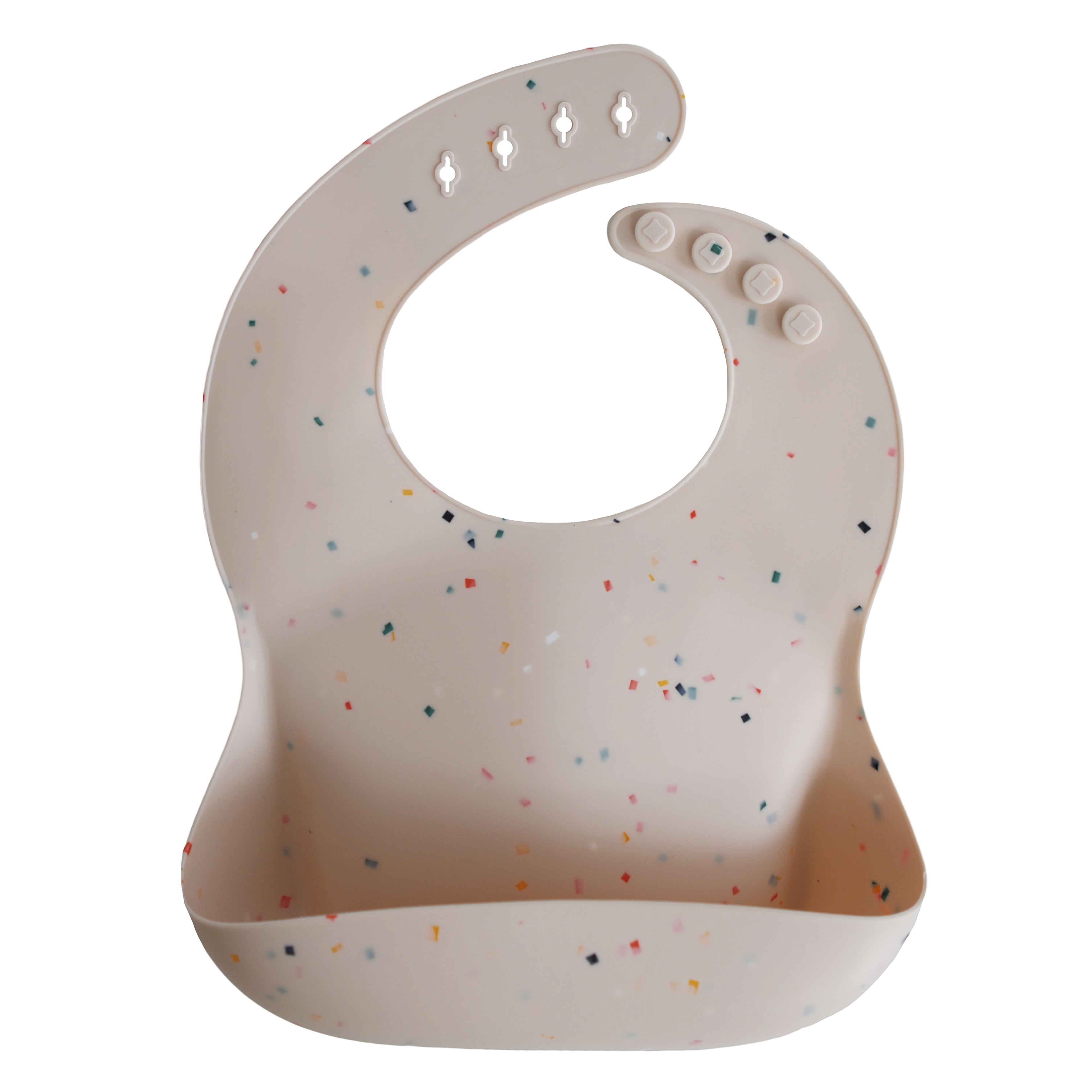 mushie siliconen slab met vrolijke confetti print