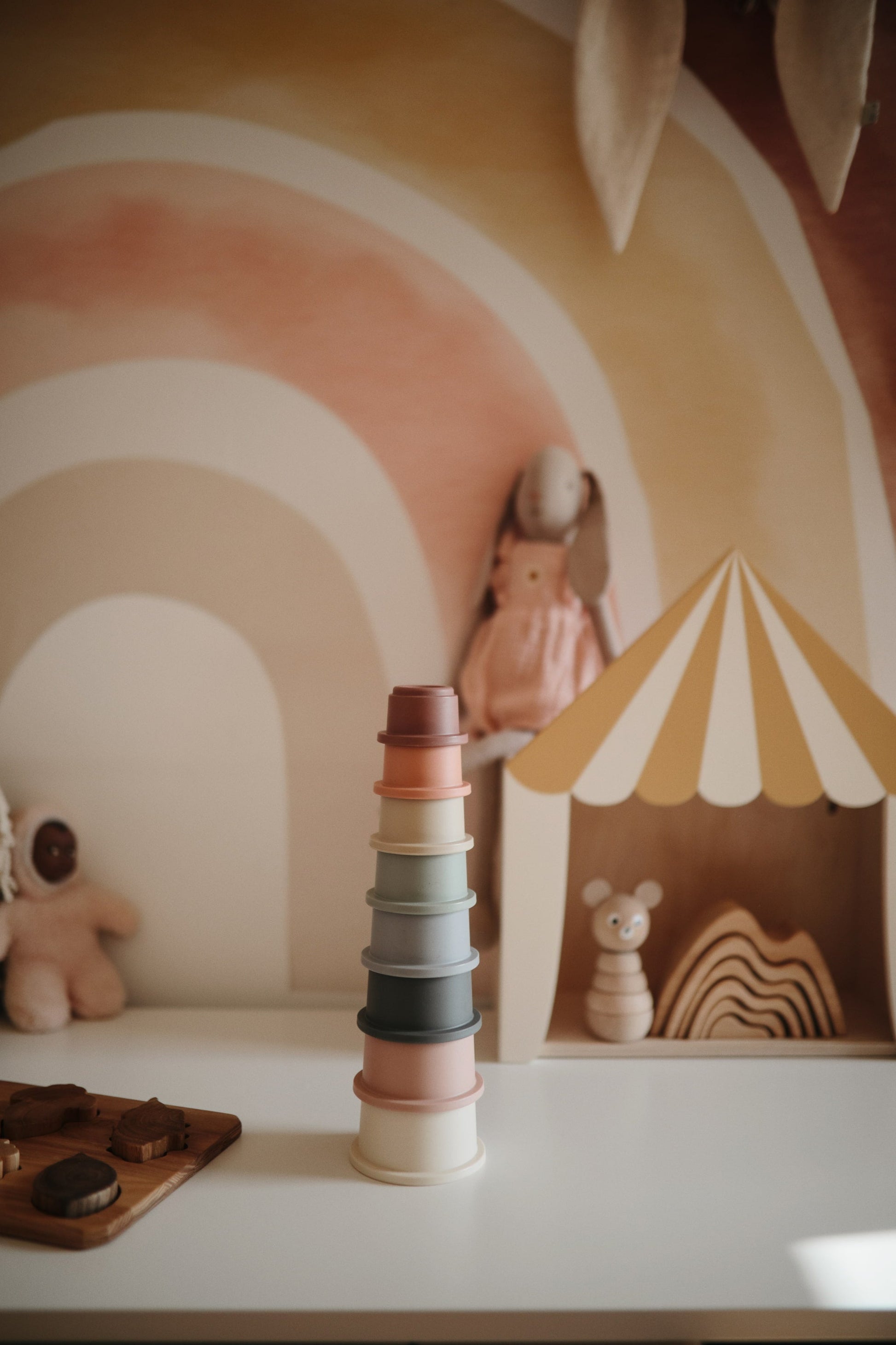 sfeerbeeld van gestapelde mushie stackingcups