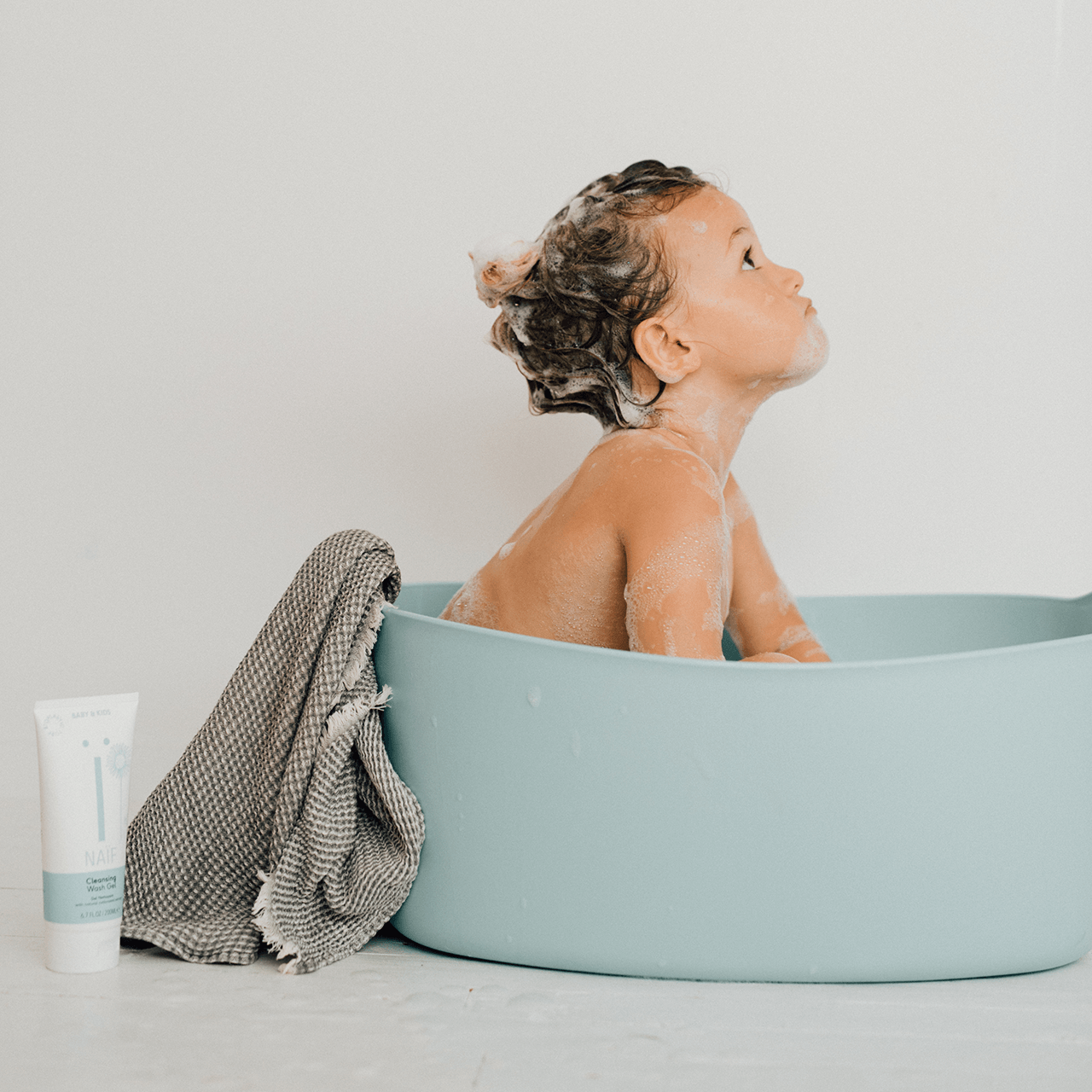 badritueel met naïf shampoo en washgel