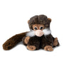 WWF knuffel aap Tamarin 18 cm bruin voorzijde - Bon Ton Toys