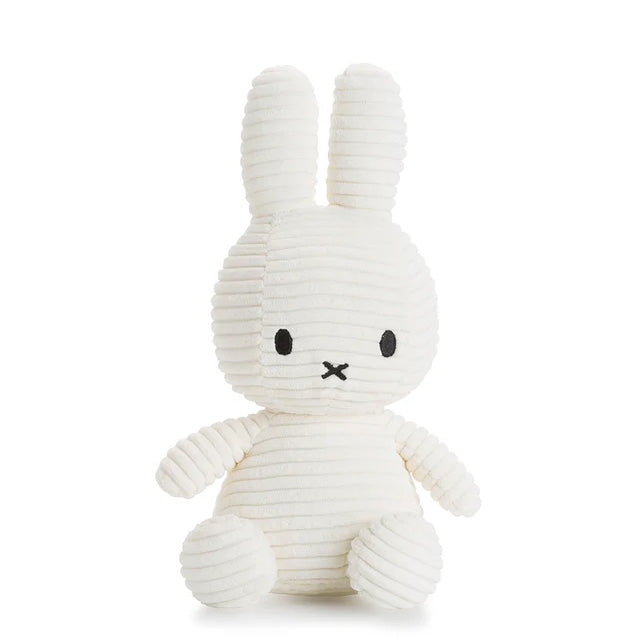 nijntje offwhite knuffel in eco corduroy, miffy