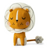 Picca Loulou knuffel leeuw Louie geel met manen 