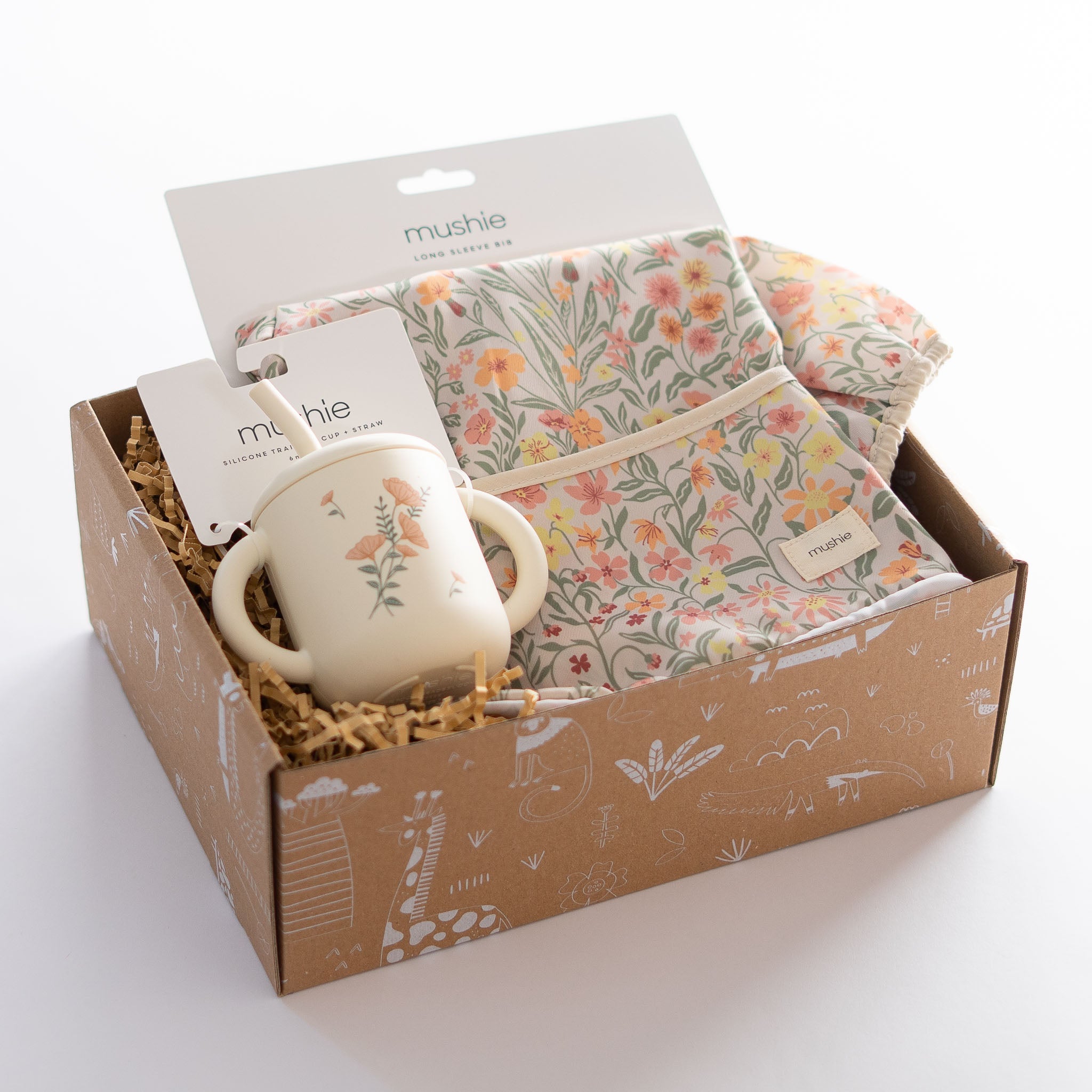 Kraamcadeau pakket Nom nom baby cadeaupakket voor de eerste hapjes