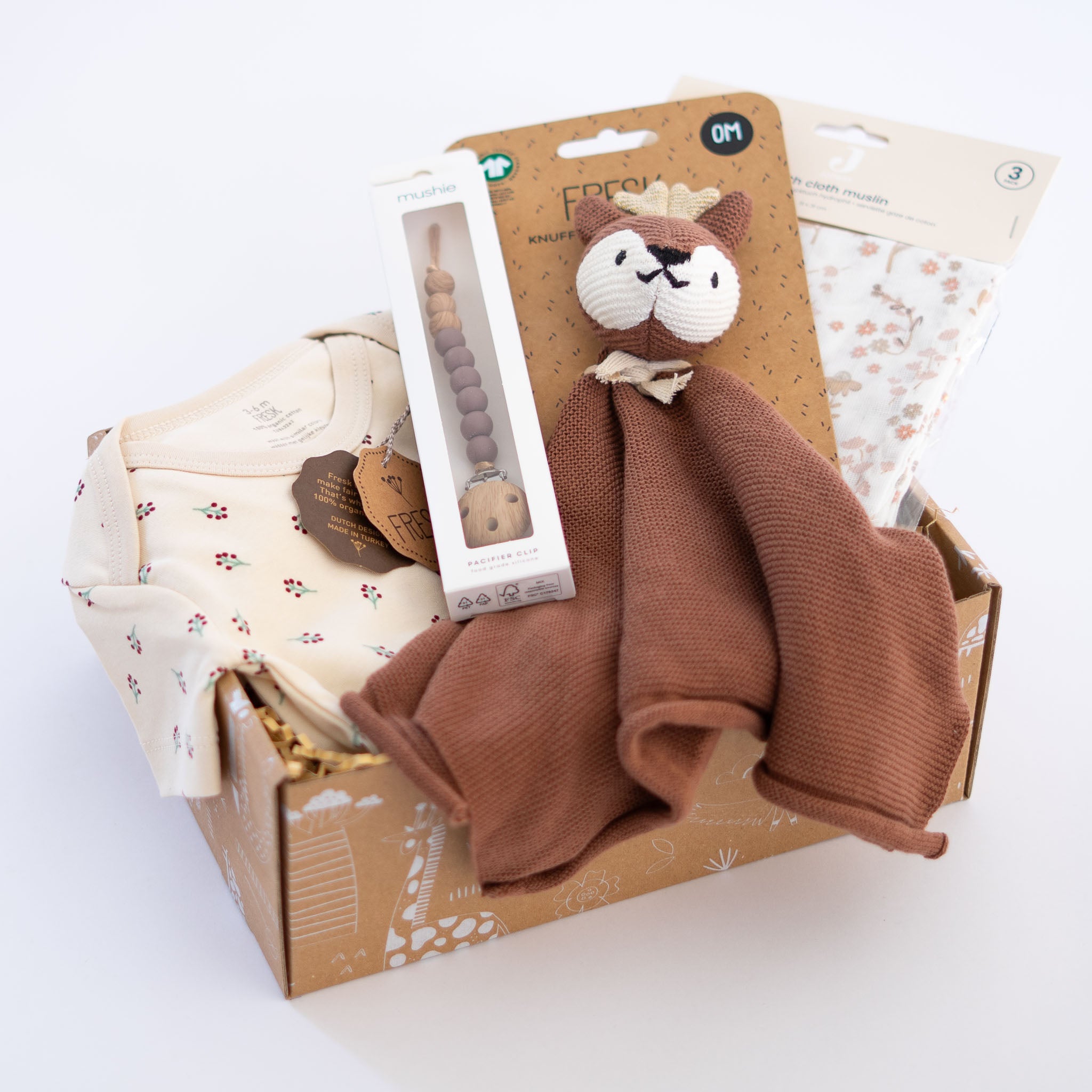 Kraamcadeau pakket Oh baby met hoogwaardige baby producten