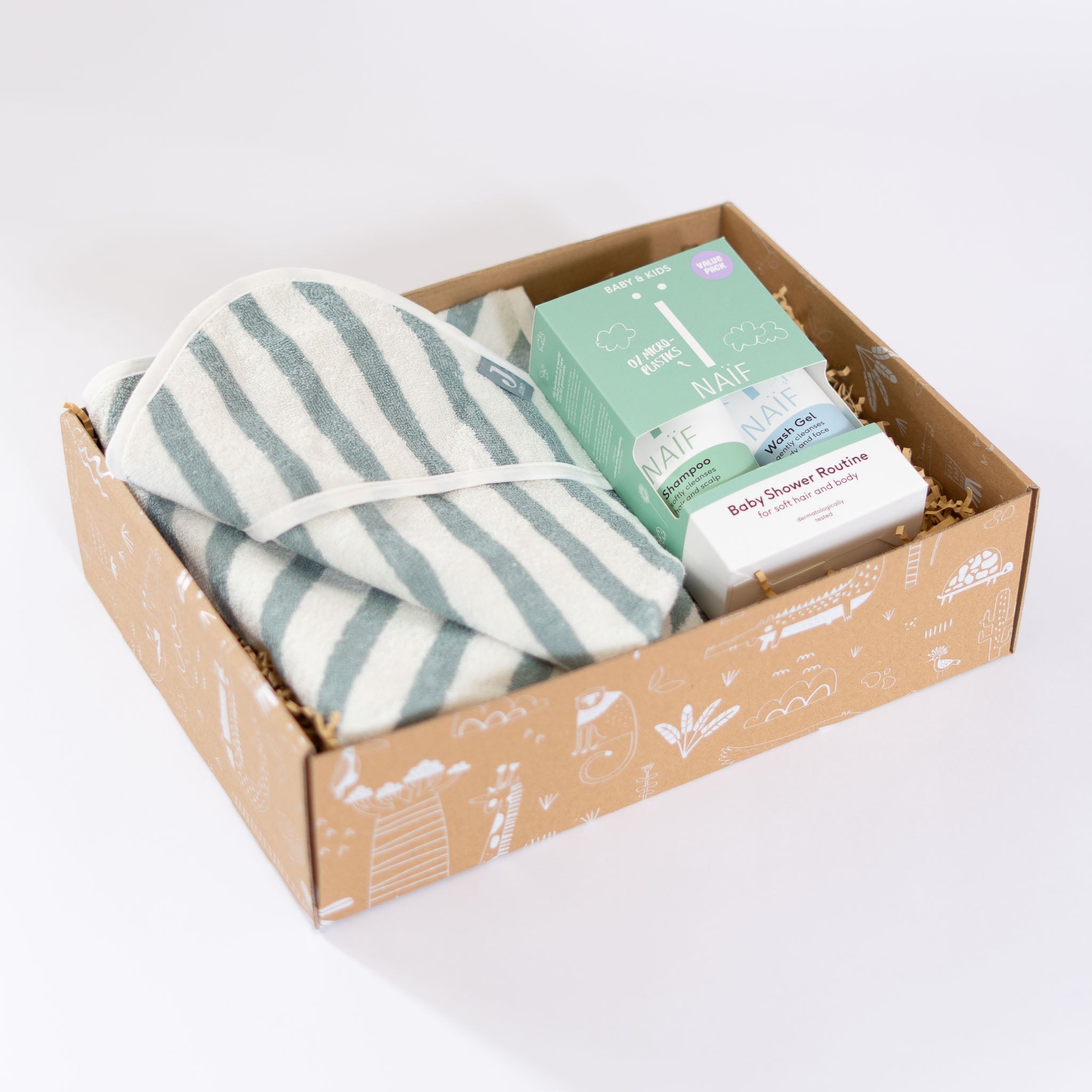 Kraamcadeau pakket Splish splash praktisch babycadeaupakket voor in bad