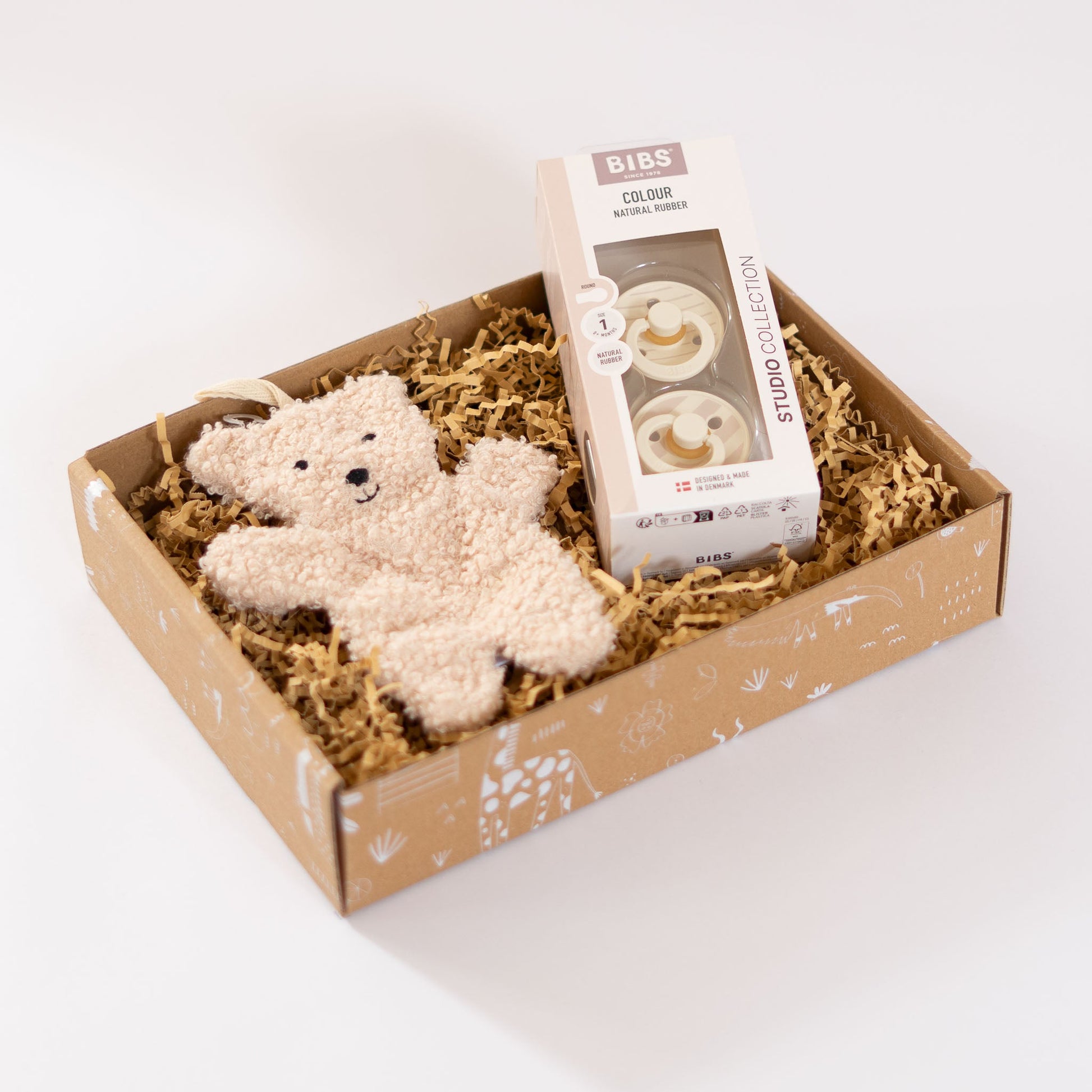 Kraamcadeau pakket Tutter time met bibs spenen en jollein speendoekje