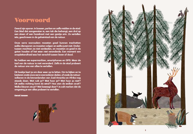boek met buitentips om te spoorzoeken voor ouders en kinderen